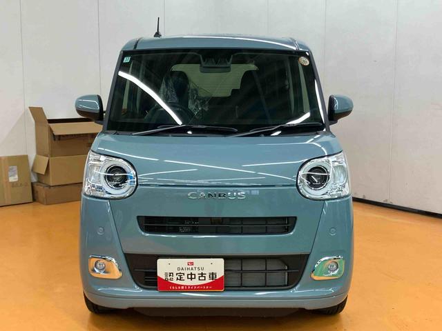 ムーヴキャンバスセオリーＧスマアシ　ダイハツ予防安全機能　置きラクボックス　ホットカップホルダー　前後コーナーセンサー　オートブレーキホールド付き電動パーキング　助手席シートバックポケット＋ショッピングフック（千葉県）の中古車