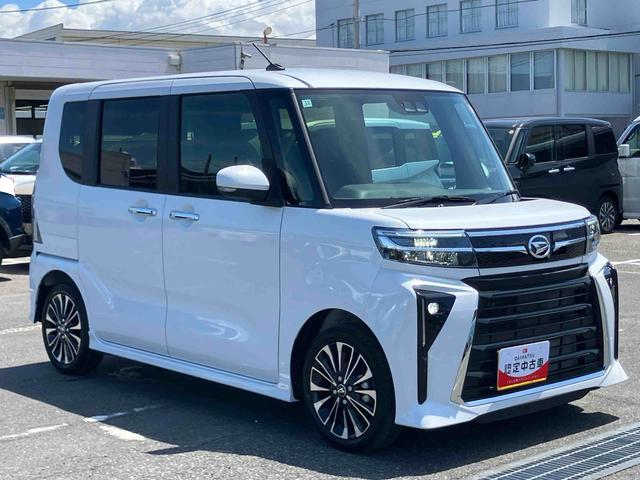 タントカスタムRSリミテッドターボ バックカメラ ETC 全車速追従クルコン LEDヘッドライト フォグランプ オートライト 両側電動スライド シートヒーター 革巻ステアリング コ−ナ−センサー 電動駐車ブレーキ アルミホイール(千葉県)の中古車