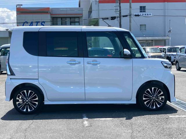 タントカスタムRSリミテッドターボ バックカメラ ETC 全車速追従クルコン LEDヘッドライト フォグランプ オートライト 両側電動スライド シートヒーター 革巻ステアリング コ−ナ−センサー 電動駐車ブレーキ アルミホイール(千葉県)の中古車