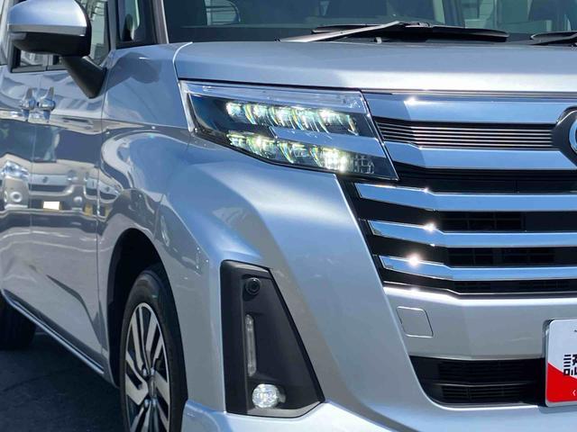 トールカスタムＧ９型ディスプレイオーディオ／ＴＶ／ＢＴ／ＵＳＢ　バックカメラ　全車速追従クルコン　ＬＥＤヘッドライト　オートライト　スマアシ　コーナーセンサー　電動駐車ブレーキ　キーフリー　革巻きステアリング　アルミ（千葉県）の中古車