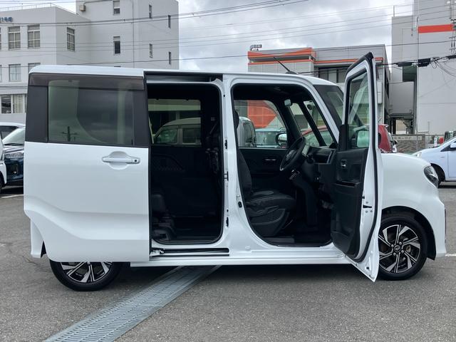 タントカスタムＸ９型ナビ／ＴＶ／ＤＶＤ／ＢＴ／ＵＳＢ　バックカメラ　ドラレコ　ＥＴＣ　両側電動スライドドア　シートヒーター　ＬＥＤヘッドライト　オートライト　衝突軽減装置　コ−ナ−センサー　キーフリー　アルミホイール（千葉県）の中古車