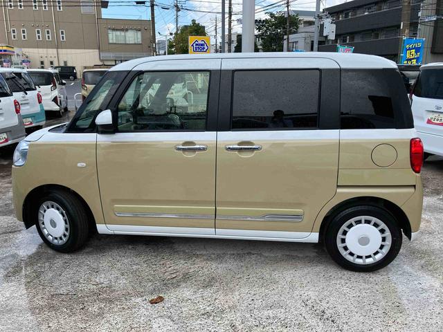 ムーヴキャンバスストライプスG衝突回避支援ブレーキ 両側電動スライドドア 運転席助手席ヒートシーター LEDヘッドライト LEDバックフォグライト キーフリー 2トーンカラー(千葉県)の中古車