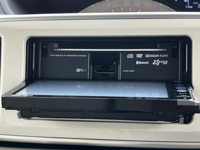 ムーヴキャンバスＬ　ＳＡIIナビ／ＴＶ／ＤＶＤ／ＢＴ／ＵＳＢ　バックカメラ　オートライト　ステアリングリモコン　衝突被害軽減装置　両側スライドドア　アイドリングストップ　足踏み式駐車ブレーキ　キーレスエントリー　盗難防止アラーム（千葉県）の中古車