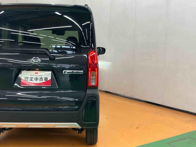 タントファンクロス　エコアイドル非装着車バックカメラ連動フルセグナビ　ＵＳＢ接続　ブルートゥース対応　フロントリヤドライブレコーダー連動　ルーフレール　ラゲージルームランプ　上下２段調整式デッキボード　オートブレーキホールド付電動パーキング（千葉県）の中古車