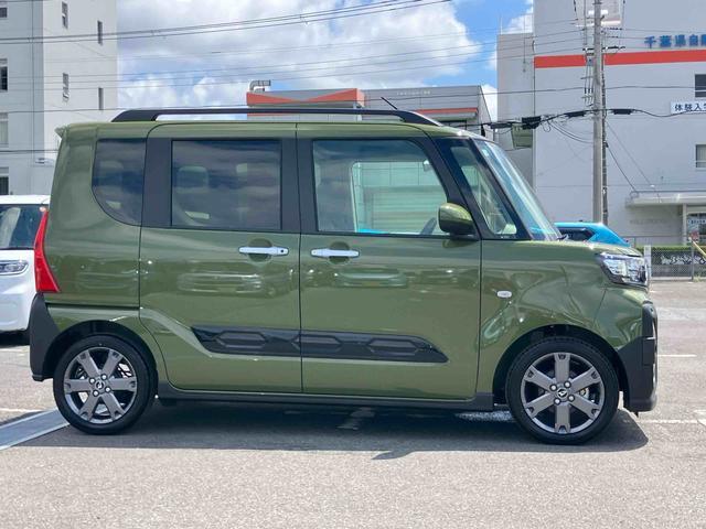 タントファンクロスターボリミテッドターボ バックカメラ ルーフレール 全車速追従クルコン 両側電動スライド LEDヘッドライト オートライト シートヒーター コーナーセンサー 電動駐車ブレーキ キーフリー 盗難防止警報 アルミホイール(千葉県)の中古車