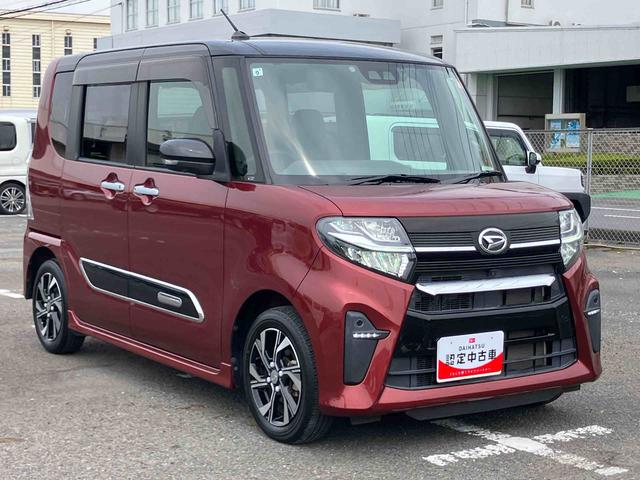 タントカスタムＸ９型ナビ／地デジ／ＤＶＤ／ＢＴ／ＵＳＢ　全周囲カメラ　ドラレコ　ＥＴＣ　両側電動スライドドア　ＬＥＤヘッドライト　オートライト　ＡＨＢ　前後コ−ナ−センサー　キーフリー　ボタンスタート　アルミホイール（千葉県）の中古車