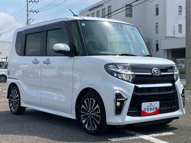 タントカスタムＲＳターボ　９型ナビ／ＴＶ／ＤＶＤ／ＢＴ／ＵＳＢ　全周囲カメラ　前後ドラレコ　ＥＴＣ　全車速追従クルコン　ＬＥＤヘッドライト　オートライト　スマアシ　コ−ナ−センサー　シートヒーター　両側電動スライドドア（千葉県）の中古車