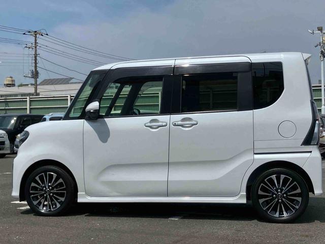 タントカスタムＲＳターボ　９型ナビ／ＴＶ／ＤＶＤ／ＢＴ／ＵＳＢ　全周囲カメラ　前後ドラレコ　ＥＴＣ　全車速追従クルコン　ＬＥＤヘッドライト　オートライト　スマアシ　コ−ナ−センサー　シートヒーター　両側電動スライドドア（千葉県）の中古車