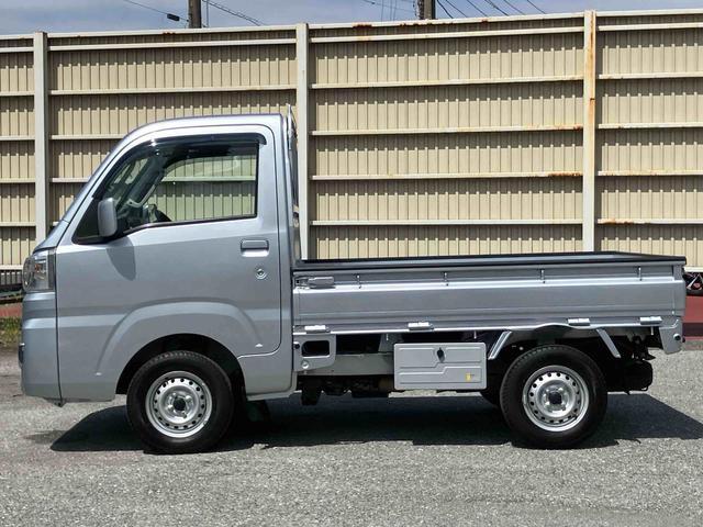 ハイゼットトラックエクストラSAIIIt衝突被害軽減ブレーキ CD/AUX 荷台三方開 荷台作業灯 LEDヘッドライト LEDフォグランプ パワーウィンド バッテリーカバー 工具箱(盗難防止キー付き) リヤスモークガラス キーレスエントリー(千葉県)の中古車