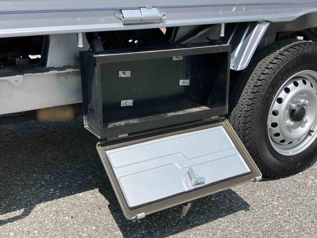 ハイゼットトラックエクストラSAIIIt衝突被害軽減ブレーキ CD/AUX 荷台三方開 荷台作業灯 LEDヘッドライト LEDフォグランプ パワーウィンド バッテリーカバー 工具箱(盗難防止キー付き) リヤスモークガラス キーレスエントリー(千葉県)の中古車