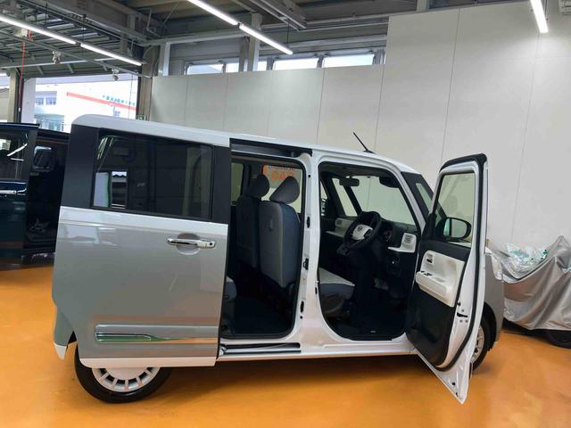 ムーヴキャンバスストライプスGスマアシ ダイハツ予防安全機能 置きラクボックス ホットカップホルダー 前席シートヒーター プッシュエンジンスタート キーフリーシステム 前後コーナーセンサー バニティーミラー付き左右サンバイザー(千葉県)の中古車