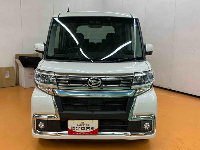 タントカスタムＲＳ　トップエディションＳＡIII衝突被害軽減ブレーキ　横滑り防止装置　バックカメラ連動８インチフルセグナビ　ＵＳＢ接続　ＨＤＭＩ接続　ビルトインＥＴＣ　運転席シートヒーター　オートライト　オートハイビーム　ミラクルオープンドア（千葉県）の中古車