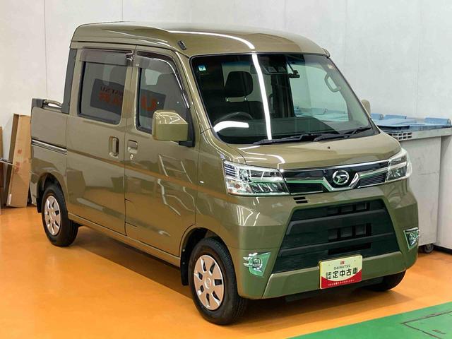 ハイゼットカーゴデッキバンＧ　ＳＡIII　４ＷＤナビ／ＢＴ／ＴＶ／ＣＤ／ＤＶＤ　前ドラレコ　ＥＴＣ　ＬＥＤヘッド／フォグランプ　キーレス　電動格納ドアミラー　パワーウインドウ　プライバシーガラス　オーバーヘッドシェルフ　衝突被害軽減ブレーキ（千葉県）の中古車