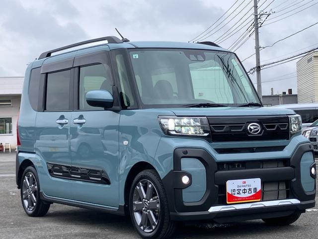 タントファンクロスターボ　エコアイドル非装着車ターボ　９型ナビ／ＴＶ／ＤＶＤ／ＢＴ／ＵＳＢ　全周囲カメラ　ＥＴＣ　両側電動スライドドア　ＬＥＤヘッドライト＆フォグランプ　オートライト　ＡＨＢ　シートヒーター　コーナーセンサー　ルーフレール　アルミ（千葉県）の中古車