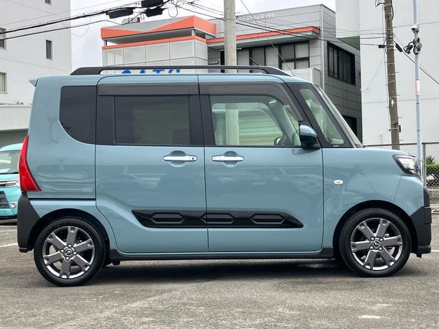 タントファンクロスターボ　エコアイドル非装着車ターボ　９型ナビ／ＴＶ／ＤＶＤ／ＢＴ／ＵＳＢ　全周囲カメラ　ＥＴＣ　両側電動スライドドア　ＬＥＤヘッドライト＆フォグランプ　オートライト　ＡＨＢ　シートヒーター　コーナーセンサー　ルーフレール　アルミ（千葉県）の中古車