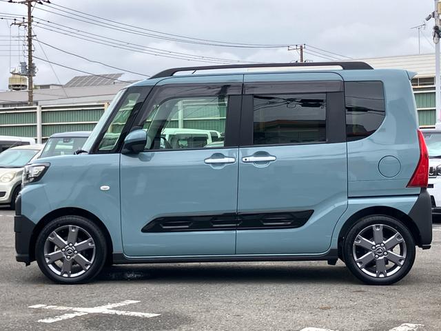 タントファンクロスターボ　エコアイドル非装着車ターボ　９型ナビ／ＴＶ／ＤＶＤ／ＢＴ／ＵＳＢ　全周囲カメラ　ＥＴＣ　両側電動スライドドア　ＬＥＤヘッドライト＆フォグランプ　オートライト　ＡＨＢ　シートヒーター　コーナーセンサー　ルーフレール　アルミ（千葉県）の中古車