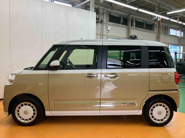 ムーヴキャンバスストライプスＧスマアシ　ダイハツ予防安全機能　置きラクボックス　ホットカップホルダー　オートブレーキホールド付き電動パーキング　前席シートヒーター　プッシュエンジンスタート　キーフリーシステム　アイドリングストップ（千葉県）の中古車