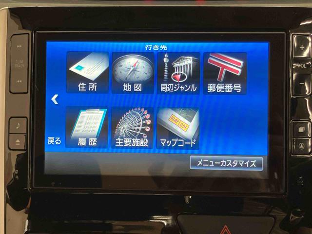 タントカスタムX SA衝突被害軽減ブレーキ 横滑り防止装置 バックカメラ連動8インチフルセグナビ 後席モニター USB接続 AUX接続 ブルートゥース対応 ビルトインETC 左側電動スライドドア ミラクルオープンドア(千葉県)の中古車