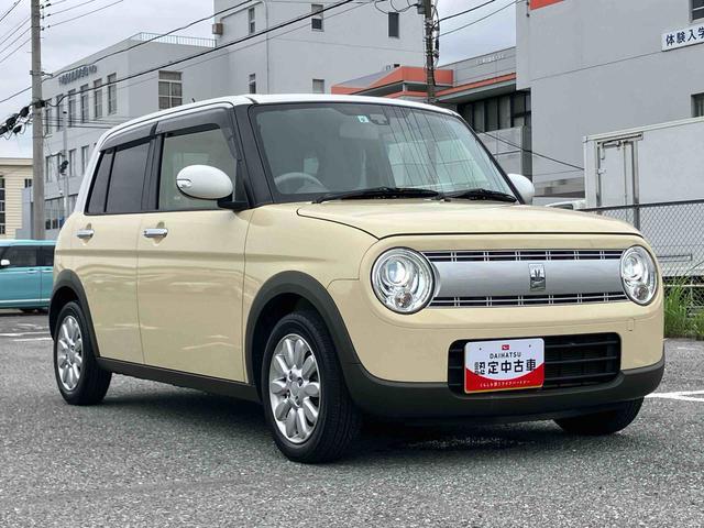 アルトラパンＸナビ／ＴＶ／ＤＶＤ／ＢＴ／ＵＳＢ　運転席シートヒーター　革ハンドル　スマートキー　ボタンスタート　衝突軽減装置　ハロゲンヘッドライト　オートライト　オートエアコン　足踏み式駐車ブレーキ　アルミホイール（千葉県）の中古車