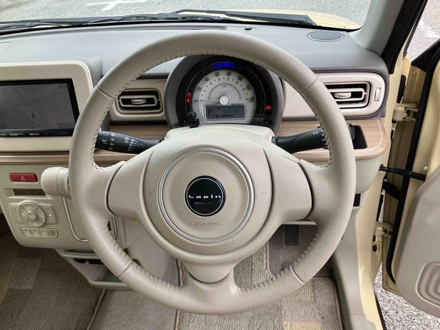 アルトラパンＸナビ／ＴＶ／ＤＶＤ／ＢＴ／ＵＳＢ　運転席シートヒーター　革ハンドル　スマートキー　ボタンスタート　衝突軽減装置　ハロゲンヘッドライト　オートライト　オートエアコン　足踏み式駐車ブレーキ　アルミホイール（千葉県）の中古車