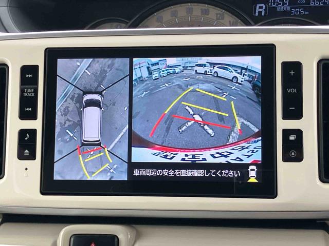 ムーヴキャンバスGメイクアップ SAII8型ナビ/地デジ/DVD/BT/USB 全周囲カメラ ドラレコ ETC 置楽ボックス LEDヘッドライト オートライト スマートアシスト 両側電動スライドドア ボタンスタート 盗難防止警報 キーフリー(千葉県)の中古車