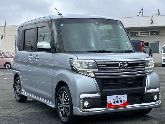 タントカスタムＲＳ　トップエディションＳＡIIターボ　８型ナビ／ＴＶ／ＤＶＤ／ＢＴ／ＵＳＢ　バックカメラ　ドラレコ　ＥＴＣ　トップシェイドガラス　ＬＥＤヘッドライト　衝突被害軽減装置　両側電動スライドドア　革巻ハンドル　キーフリー　イモビライザー（千葉県）の中古車