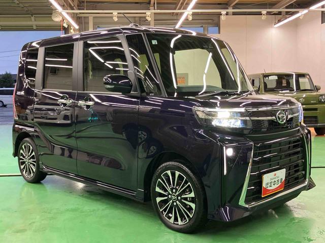 タントカスタムＲＳリミテッドターボ　バックカメラ　全車速追従クルコン　ＬＥＤヘッドライト　フォグランプ　オートライト　ＡＤＢ　両側電動スライド　シートヒーター　革巻ステアリング　コ−ナ−センサー　電動駐車ブレーキ　アルミホイール（千葉県）の中古車