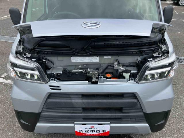 ハイゼットカーゴデラックスＳＡIIIＡＴ　ＬＥＤヘッドライト　スモークガラス　オーバーヘッドシェルフ　トップシェイドガラス　衝突回避支援装置　両側スライドドア　アイドリングストップ　リヤ障害物センサー　キーレスエントリー　集中ドアロック（千葉県）の中古車