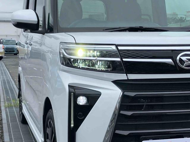 タントカスタムＲＳリミテッドターボ　バックカメラ　全車速追従クルコン　ＬＥＤヘッドライト　フォグランプ　オートライト　ＡＤＢ　両側電動スライド　シートヒーター　革巻ステアリング　コ−ナ−センサー　電動駐車ブレーキ　アルミホイール（千葉県）の中古車