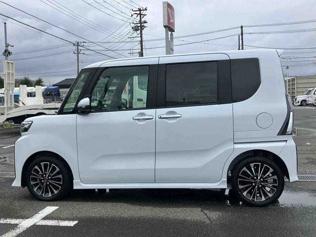 タントカスタムＲＳリミテッドターボ　バックカメラ　全車速追従クルコン　ＬＥＤヘッドライト　フォグランプ　オートライト　ＡＤＢ　両側電動スライド　シートヒーター　革巻ステアリング　コ−ナ−センサー　電動駐車ブレーキ　アルミホイール（千葉県）の中古車