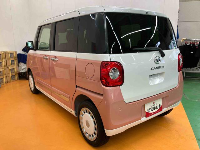 ムーヴキャンバスストライプスＧスマアシ　ダイハツ予防安全機能　両側電動スライドドア　置きラクボックス　ホットカップホルダー　オートブレーキホールド付き電動パーキング　前席シートヒーター　前後コーナーセンサー　アイドリングストップ（千葉県）の中古車