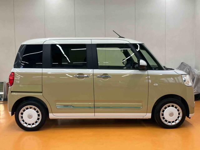 ムーヴキャンバスストライプスＧスマアシ　ダイハツ予防安全機能　前後コーナーセンサー　置きラクボックス　ホットカップホルダー　オートブレーキホールド付き電動パーキング　前席シートヒーター　バニティーミラー付き左右サンバイザー（千葉県）の中古車