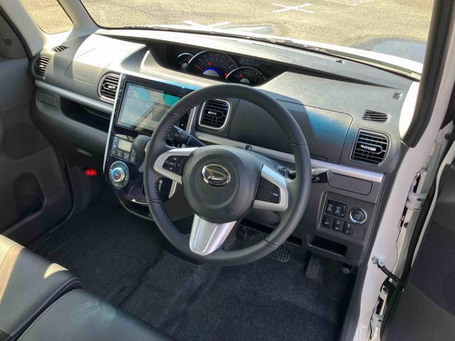 タントカスタムＲＳ　トップエディションＳＡIIIターボ　８型ナビ／ＴＶ／ＤＶＤ／ＢＴ／ＵＳＢ　バックカメラ　運転席シートヒーター　トップシェイドガラス　ＬＥＤヘッドライト　衝突軽減装置　両側電動スライドドア　革巻ハンドル　キーフリー　イモビライザー（千葉県）の中古車