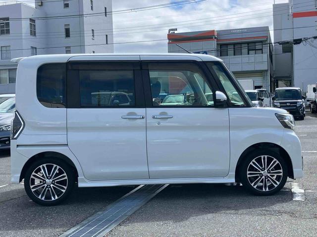 タントカスタムＲＳ　トップエディションＳＡIIIターボ　８型ナビ／ＴＶ／ＤＶＤ／ＢＴ／ＵＳＢ　バックカメラ　運転席シートヒーター　トップシェイドガラス　ＬＥＤヘッドライト　衝突軽減装置　両側電動スライドドア　革巻ハンドル　キーフリー　イモビライザー（千葉県）の中古車