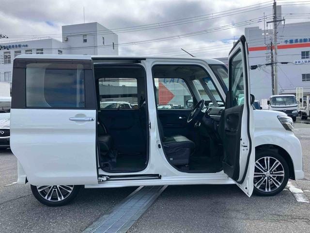 タントカスタムＲＳ　トップエディションＳＡIIIターボ　８型ナビ／ＴＶ／ＤＶＤ／ＢＴ／ＵＳＢ　バックカメラ　運転席シートヒーター　トップシェイドガラス　ＬＥＤヘッドライト　衝突軽減装置　両側電動スライドドア　革巻ハンドル　キーフリー　イモビライザー（千葉県）の中古車