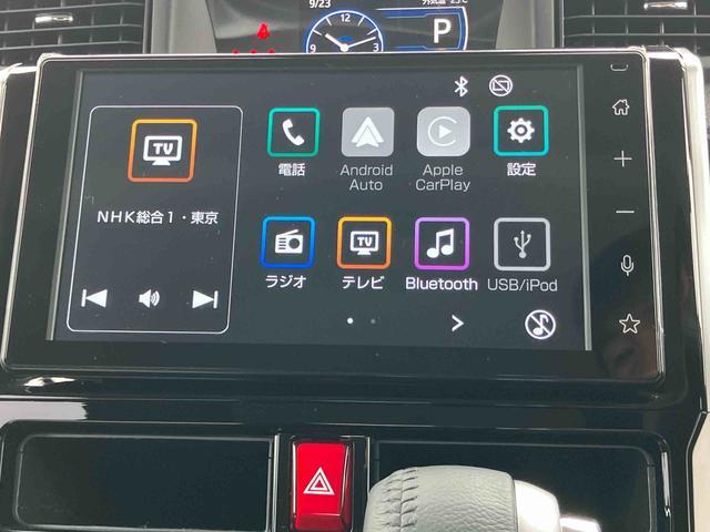 トールカスタムＧ９型ＤＰＡ／地デジ／ＢＴ／ＵＳＢ　バックカメラ　全車速追従クルコン　ＬＥＤヘッドライト　オートライト　ＡＨＢ　スマアシ　前後コーナーセンサー　電動駐車ブレーキ　キーフリー　革巻ハンドル　アルミホイール（千葉県）の中古車