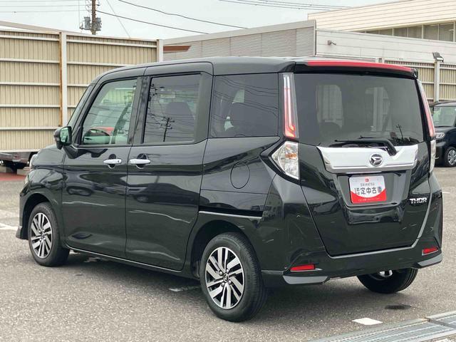 トールカスタムＧ９型ＤＰＡ／地デジ／ＢＴ／ＵＳＢ　バックカメラ　全車速追従クルコン　ＬＥＤヘッドライト　オートライト　ＡＨＢ　スマアシ　前後コーナーセンサー　電動駐車ブレーキ　キーフリー　革巻ハンドル　アルミホイール（千葉県）の中古車