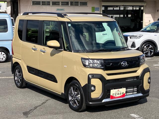 タントファンクロスリミテッドETC 自動追従クルコン ルーフレール 両側電動スライドドア 15インチアルミ LEDヘッド&フォグ バックカメラ シートヒーター 電動駐車ブレーキ 上下2段調節式デッキボード 衝突被害軽減ブレーキ(千葉県)の中古車