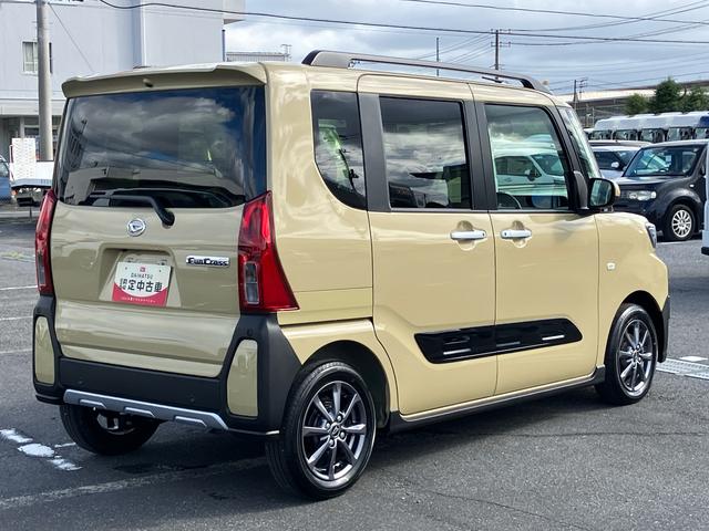 タントファンクロスリミテッドETC 自動追従クルコン ルーフレール 両側電動スライドドア 15インチアルミ LEDヘッド&フォグ バックカメラ シートヒーター 電動駐車ブレーキ 上下2段調節式デッキボード 衝突被害軽減ブレーキ(千葉県)の中古車