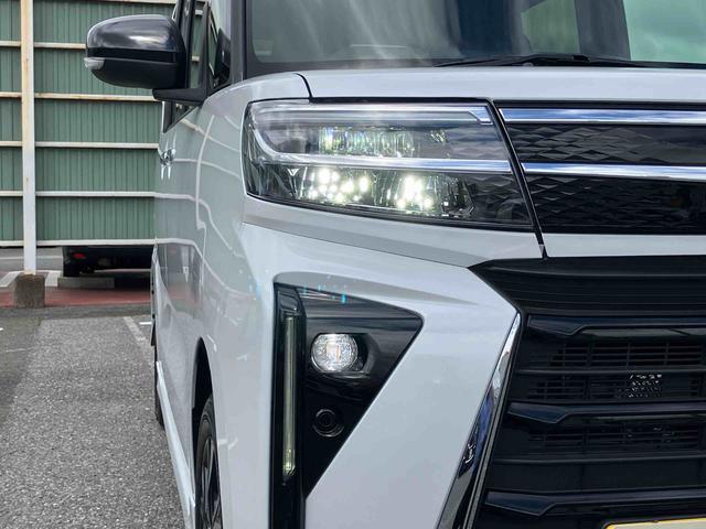 タントカスタムＸリミテッドＥＴＣ　自動追従クルコン　両側電動スライドドア　１４インチアルミ　ＬＥＤヘッド＆フォグランプ　バックカメラ　シートヒーター　電動駐車ブレーキ　上下２段調節式デッキボード　衝突被害軽減ブレーキ（千葉県）の中古車