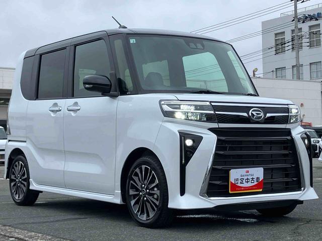 タントカスタムRSリミテッドターボ バックカメラ 全車速追従クルコン LEDヘッドライト フォグランプ オートライト ADB 両側電動スライド シートヒーター 革巻ステアリング コ−ナ−センサー 電動駐車ブレーキ アルミホイール(千葉県)の中古車