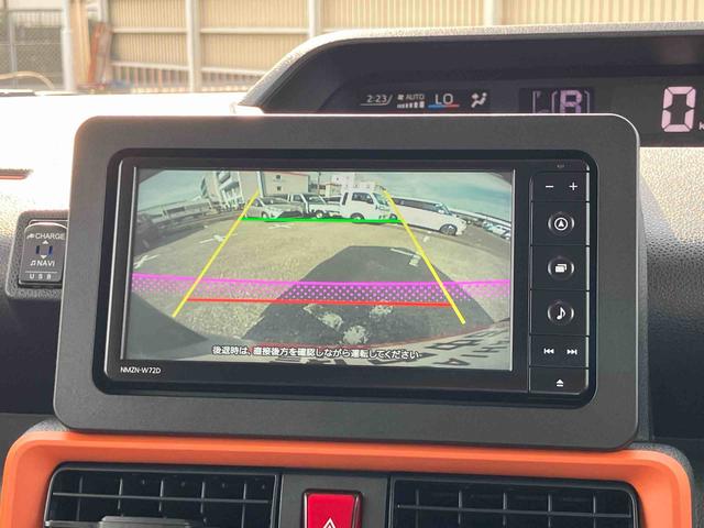 タントファンクロスターボナビ／ＴＶ／ＢＴ／ＤＩＳＣ／バックカメラ　前後ドラレコ　ＥＴＣ　ルーフレール　１５インチアルミ　両側パワスラ　ＬＥＤヘッド＆フォグ　シートヒーター　上下２段調節式デッキボード　衝突被害軽減ブレーキ（千葉県）の中古車