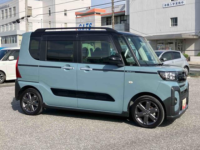 タントファンクロスターボナビ／ＴＶ／ＢＴ／ＤＩＳＣ／バックカメラ　前後ドラレコ　ＥＴＣ　ルーフレール　１５インチアルミ　両側パワスラ　ＬＥＤヘッド＆フォグ　シートヒーター　上下２段調節式デッキボード　衝突被害軽減ブレーキ（千葉県）の中古車
