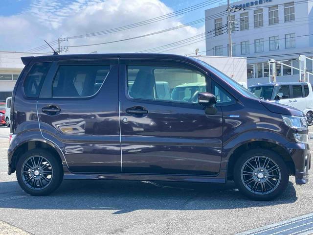 ワゴンRハイブリッドFZ セーフティパッケージ装着車ハイブリッド ナビ/TV/DVD/BT/USB ETC 運転席シートヒーター 衝突被害軽減装置 LEDヘッドライト オートライト アルミホイール スマートキー ボタンスタート 革巻きハンドル ステリモ(千葉県)の中古車
