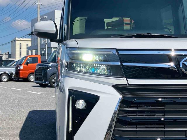 タントカスタムRSリミテッドターボ バックカメラ 全車速追従クルコン LEDヘッドライト フォグランプ オートライト ADB 両側電動スライド シートヒーター 革巻ステアリング コ−ナ−センサー 電動駐車ブレーキ アルミホイール(千葉県)の中古車