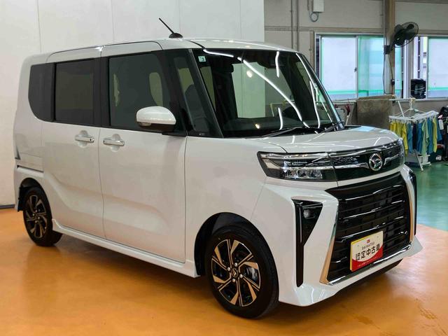 タントカスタムXリミテッドスマアシ ダイハツ予防安全機能 アダプティブクルーズコントロール ビルトインETC 前席シートヒーター オートブレーキホールド付き電動パーキング 上下2段調整式デッキボード ミラクルオープンドア(千葉県)の中古車