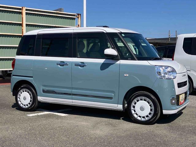 ムーヴキャンバスストライプスG 4WDナビ/TV/BT/DISC/全周囲カメラ 前後ドラレコ ETC 両側パワスラ LEDヘッド/フォグランプ スマートキー シートヒーター 保温カップホルダー 電動駐車ブレーキ 衝突被害軽減ブレーキ(千葉県)の中古車
