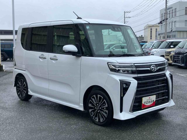 タントカスタムRSスマアシ ダイハツ予防安全機能 オートブレーキホールド付き電動パーキング 前席シートヒータ 上下2段調整式デッキボード 前後コーナーセンサー バニティーミラー付き左右サンバイザー アイドリングストップ(千葉県)の中古車