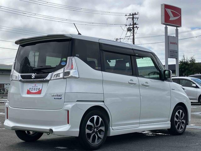 ソリオバンディットハイブリッドMV8型ナビ/TV/DVD/BT/USB ETC 運転席シートヒーター LEDヘッドライト オートライト 革巻ステアリング 両側スライドドア(左側電動) ステアリングリモコン スマートキー ボタンスタート(千葉県)の中古車