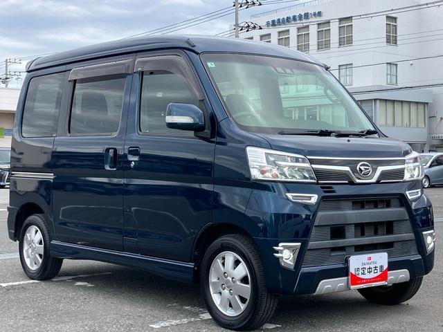 アトレーワゴンカスタムターボＲＳリミテッド　ＳＡIIIナビ／ＴＶ／ＤＶＤ／ＢＴ／ＵＳＢ　バックカメラ　前後ドラレコ　ＥＴＣ　リヤヒーター　両側スライドドア（左側電動）　ＬＥＤヘッドライト　オートライト　オーバーヘッドシェルフ　リヤ障害物センサー　アルミ（千葉県）の中古車